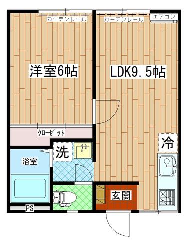 サンボアンガビレッジⅠ(1LDK/1階)の間取り写真
