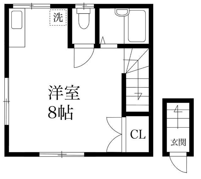 パインヒル11(ワンルーム/1階)の間取り写真