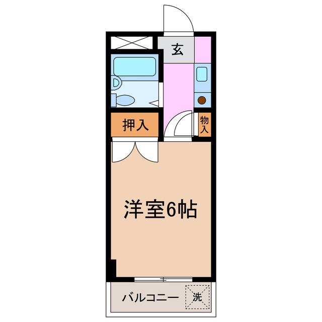 リヴェール近藤(1K/2階)の間取り写真