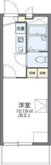 レオパレス青葉丘(1K/1階)の間取り写真