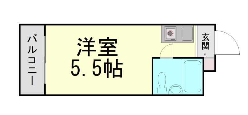メゾン・ド・エクラン(ワンルーム/4階)の間取り写真