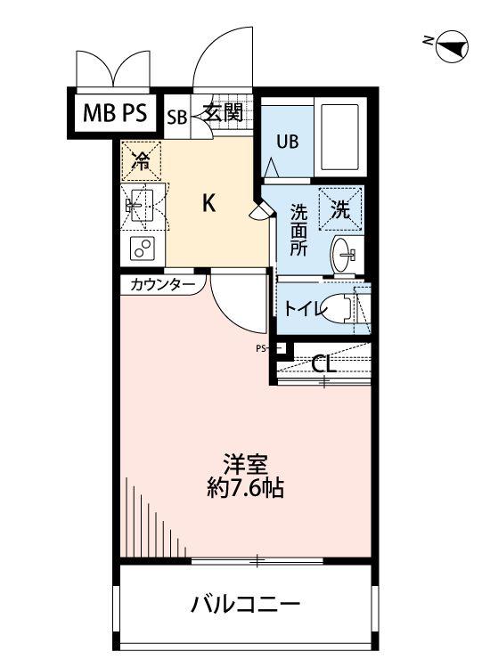 サヴォイマキシマイズ博多ステーション(1K/12階)の間取り写真