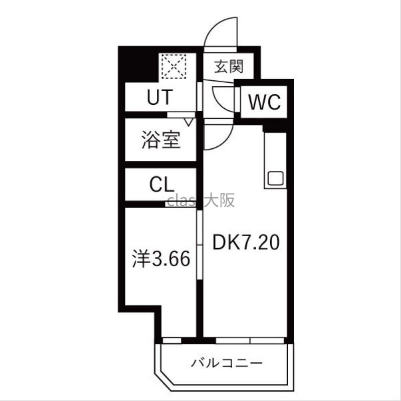 ART EBIE(1DK/5階)の間取り写真