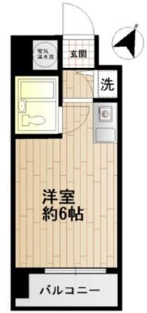 ハイネス要町(ワンルーム/11階)の間取り写真