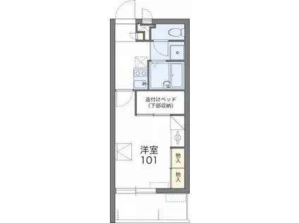 ASAHI(1K/1階)の間取り写真