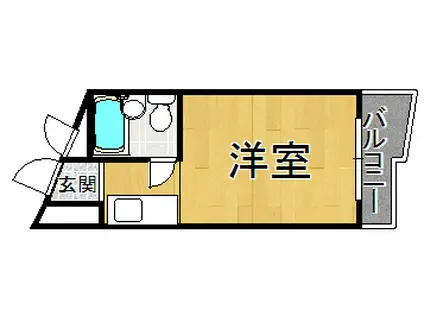 フローレンス夙川(ワンルーム/2階)の間取り写真