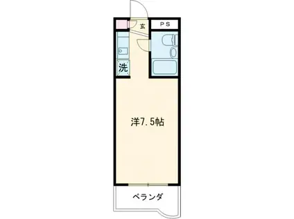 EXE吉祥寺(ワンルーム/4階)の間取り写真