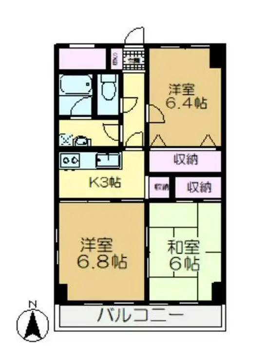 ラフィネ佐倉 5階階 間取り