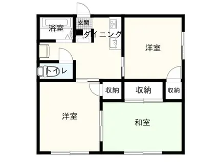 つつみコート(3K/1階)の間取り写真