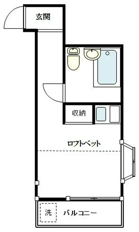 キャッスルポニー 2階階 間取り