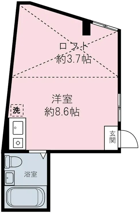 グリシーヌ松原 1階階 間取り