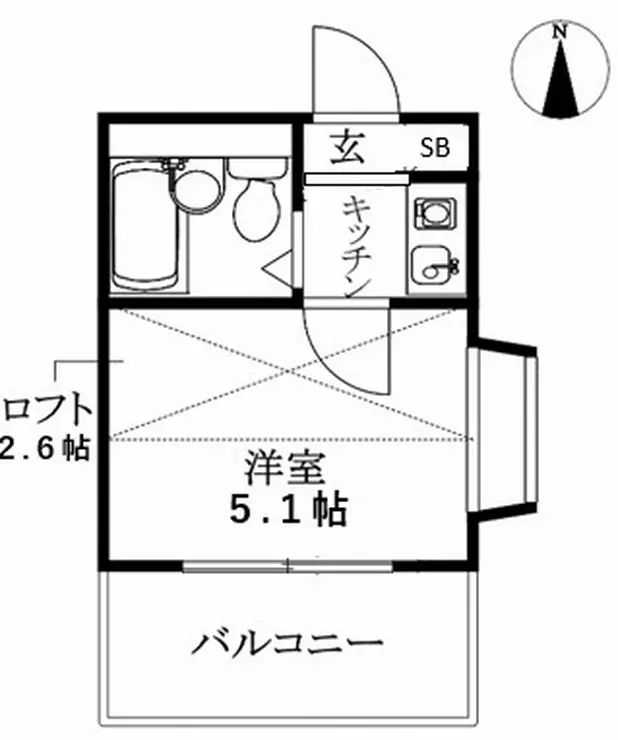 メゾネットスエヒロ 2階階 間取り