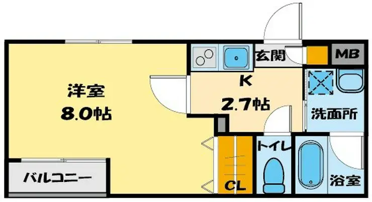カーサ・レガーロ 2階階 間取り