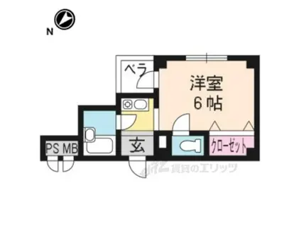 TYMコーポNO.1(1K/3階)の間取り写真
