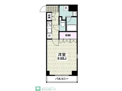 サウス・HILL小田原城前(1K/10階)の間取り写真