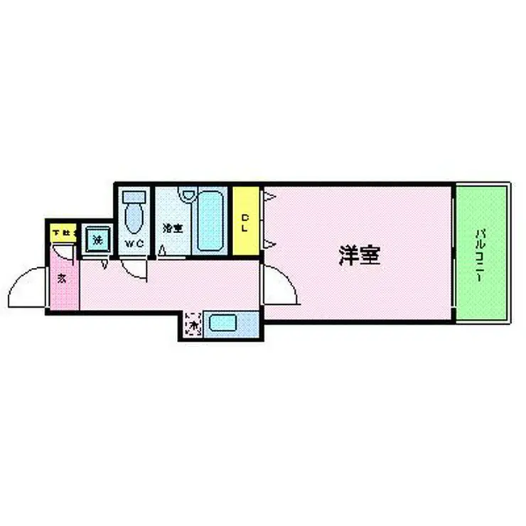 スカイコートヌーベル神田 6階階 間取り