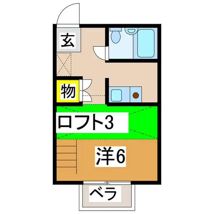 ブルーコスモ西坂田 2階階 間取り