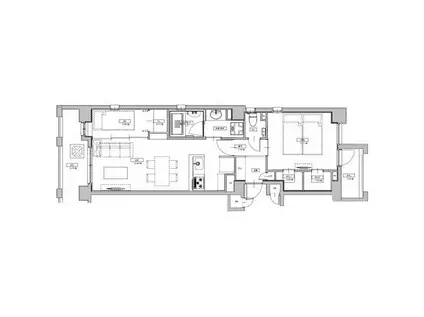 エスペランサ天神南(2LDK/2階)の間取り写真