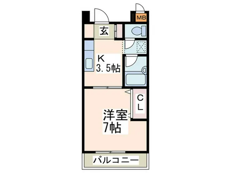 バロン21 1階階 間取り