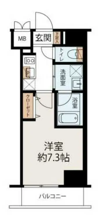 ハーモニーレジデンス門前仲町 9階階 間取り