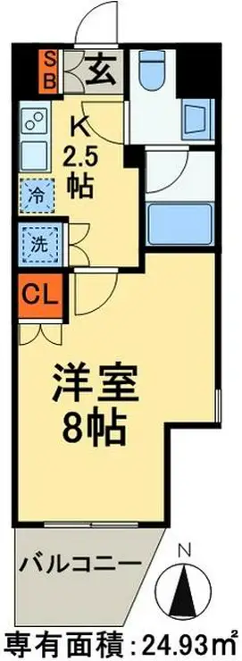 Risingplace南千住 2階階 間取り