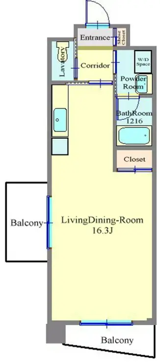 レジェンド片瀬海岸 2階階 間取り