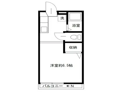 パルコート(ワンルーム/1階)の間取り写真