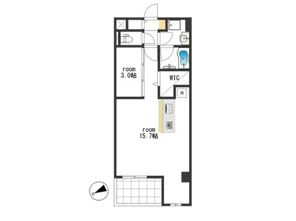 MDL APARTMENT(1LDK/2階)の間取り写真
