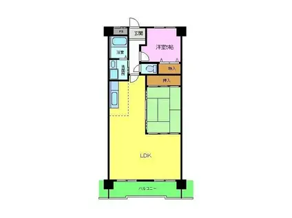 トキワハイム(3LDK/5階)の間取り写真