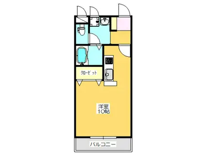 パズ昌栄II(ワンルーム/2階)の間取り写真