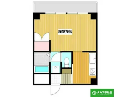 スターダスト中島(1K/3階)の間取り写真