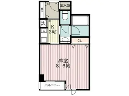 コンフォート荻窪(1K/5階)の間取り写真