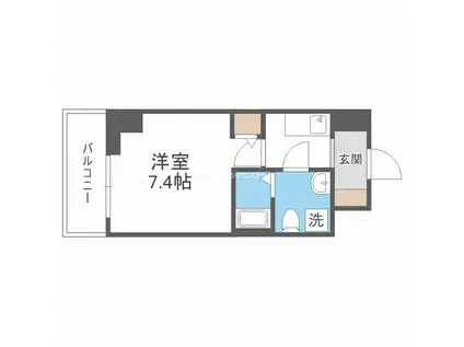 FDS COURT FELICE(1K/10階)の間取り写真