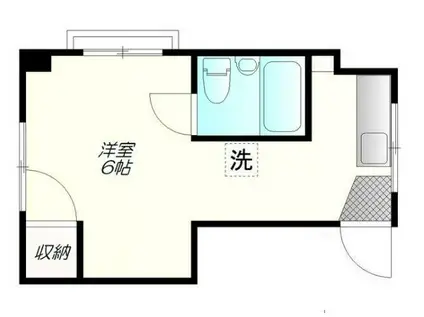 東和マンション(ワンルーム/2階)の間取り写真