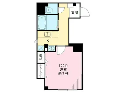 SOLA ソラ(1K/2階)の間取り写真