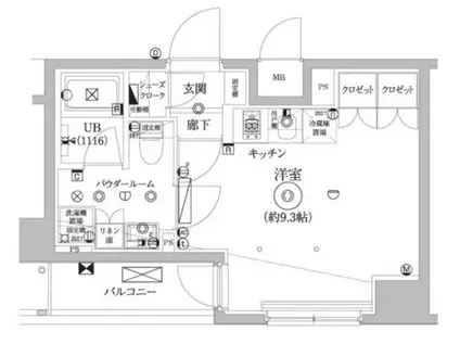セジョリ墨田イーストIII(ワンルーム/5階)の間取り写真