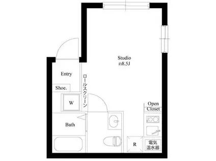 CASA PIAZZA西大島(ワンルーム/5階)の間取り写真