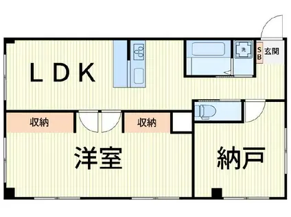 サイプレスガーデン(1SLDK/1階)の間取り写真