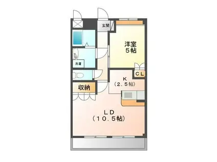 イースト 135.22(1LDK/1階)の間取り写真