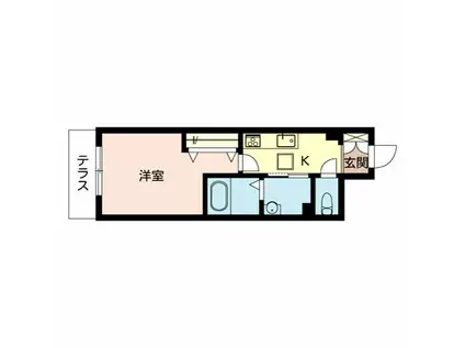 SHAMAISON NOIX ESPOIR(1K/2階)の間取り写真