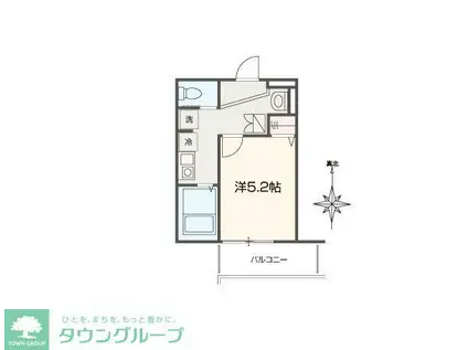 MELLAS日進III(1K/3階)の間取り写真