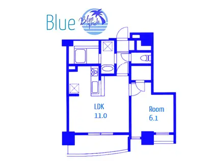 ケインズ湘南II(1LDK/3階)の間取り写真