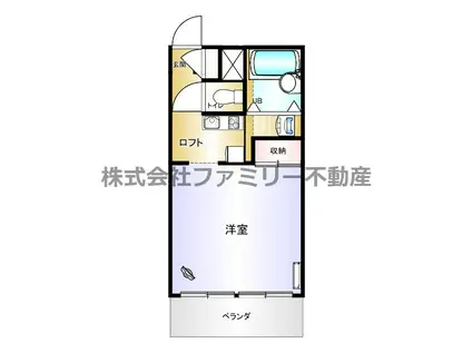 グレースコート24MK-J(1K/3階)の間取り写真