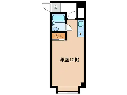 アタゴセブン(ワンルーム/4階)の間取り写真