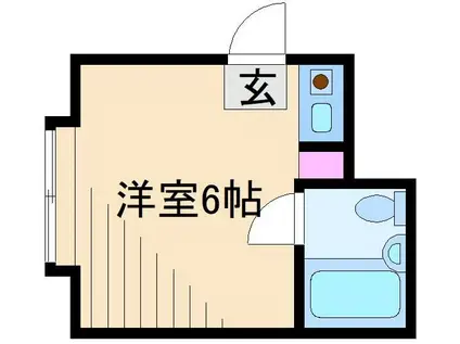 ガーデンハイムIII(ワンルーム/2階)の間取り写真