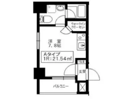 エフ・パークレジデンス東神奈川アネックス(ワンルーム/3階)の間取り写真