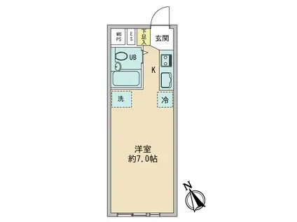 光建ハイムブリリアンス上池袋(ワンルーム/9階)の間取り写真