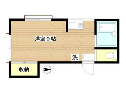 池袋本町貸アパート(ワンルーム/2階)の間取り写真