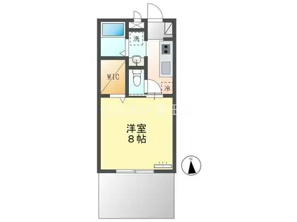 サンプレジャー三喜A棟(1K/1階)の間取り写真