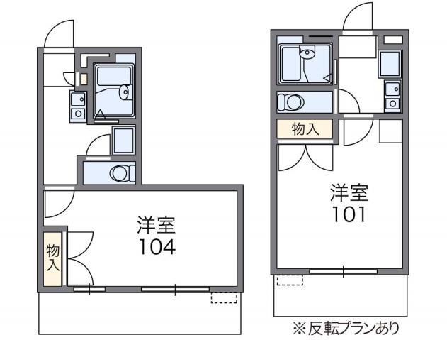 レオパレス藤本I(1K/3階)の間取り写真